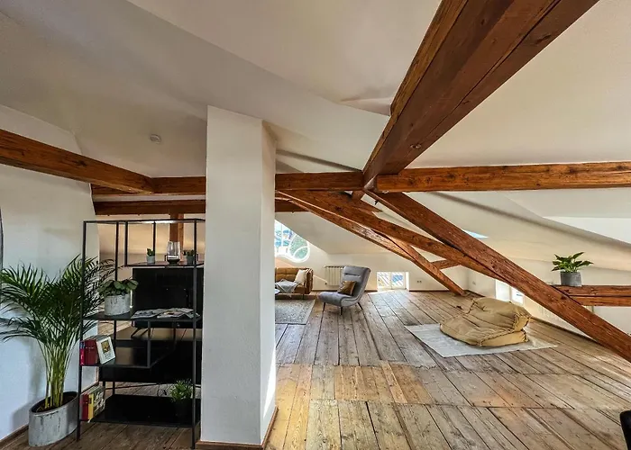 公寓 Loft-wohnung Im Herzen Von - 100m2 - Smarttv 基姆湖畔普林