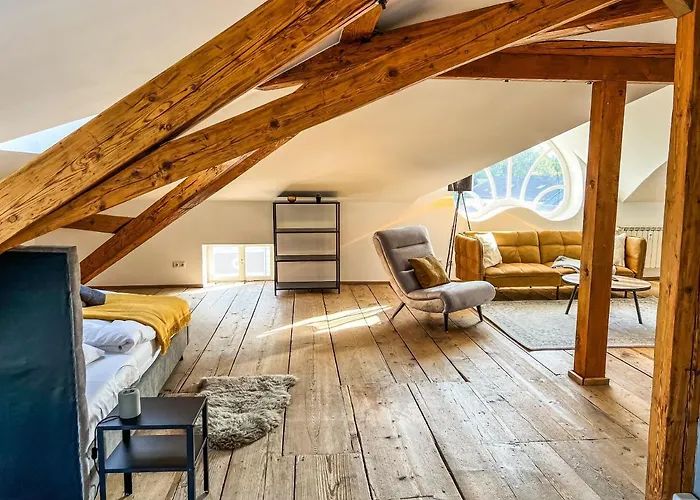 Loft-wohnung Im Herzen Von - 100m2 - Smarttv * 基姆湖畔普林