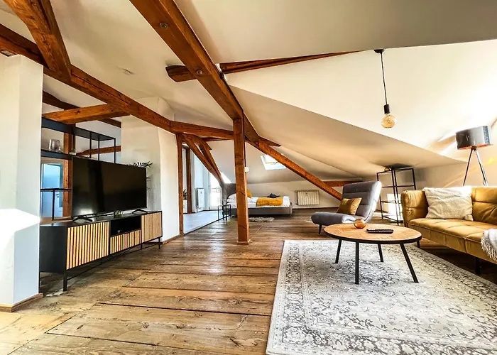公寓 Loft-wohnung Im Herzen Von - 100m2 - Smarttv *